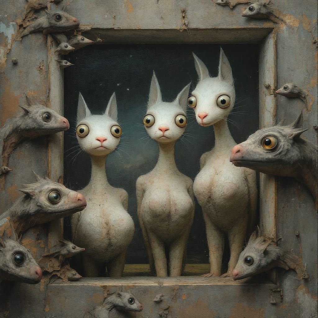 Guernica Characters Alive in Museum, Hyperrealism