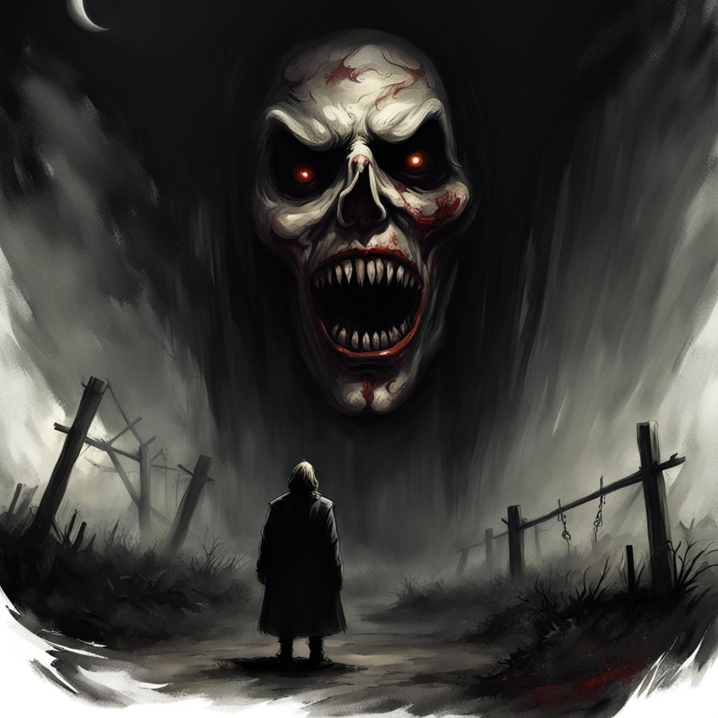 Sinister YouTube Intro Art in a Dark Style