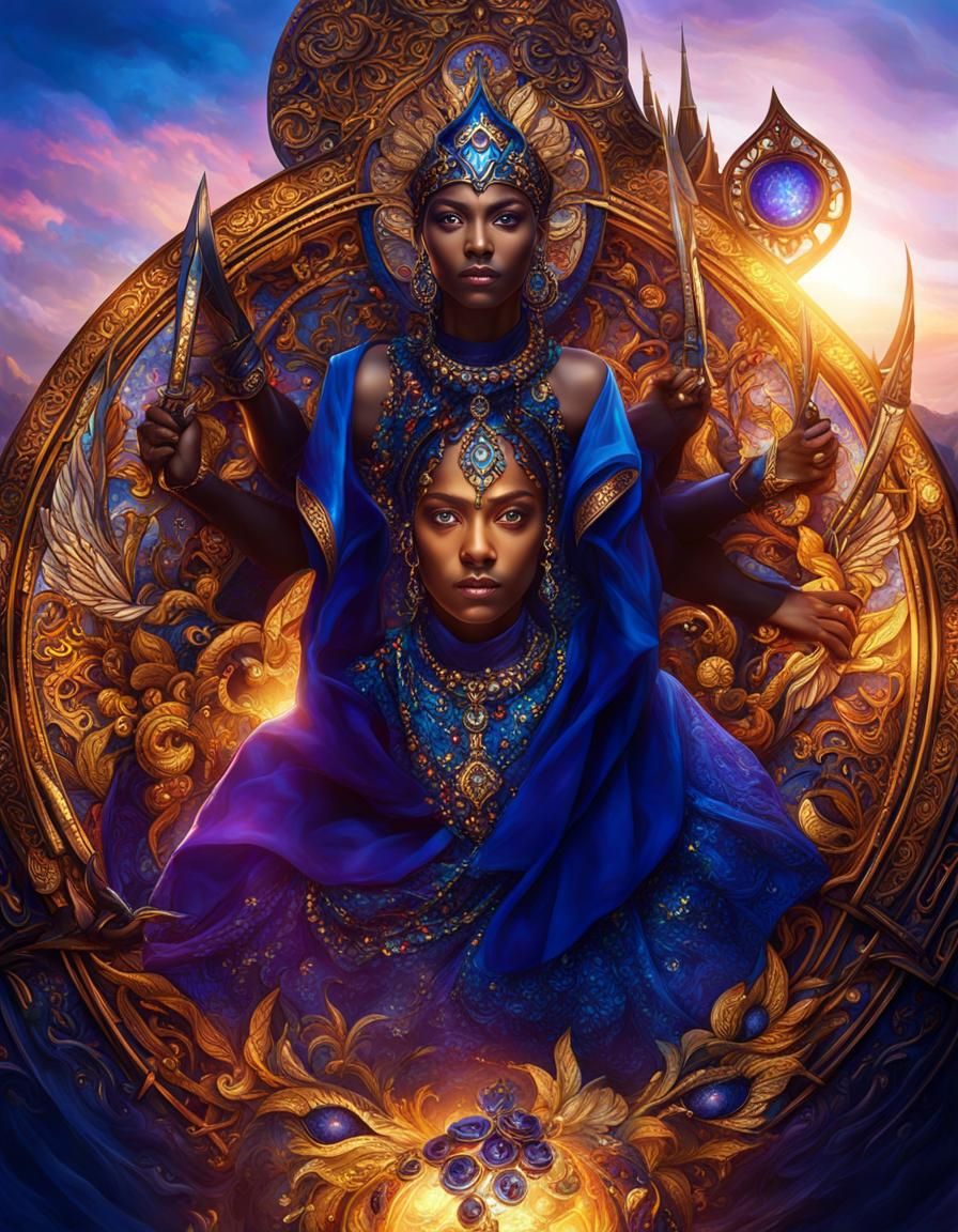 Fantasy Portrait with Intricate Details in Digital Art