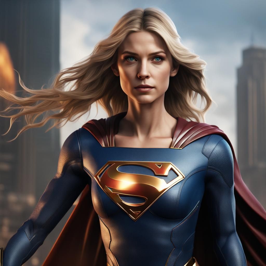Supergirl: Detailed Matte Painting in Deep Color
