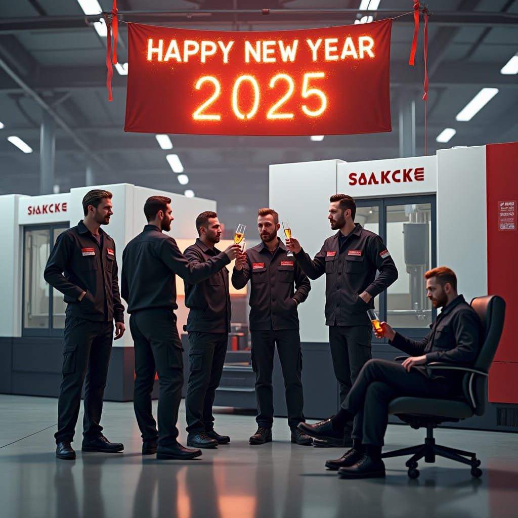 Factory Workers Celebrate New Year with Saacke Machines