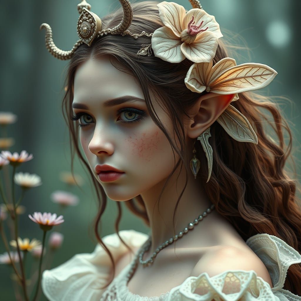 Magical Fairy: Ultra-Realistic Young Woman in 8k