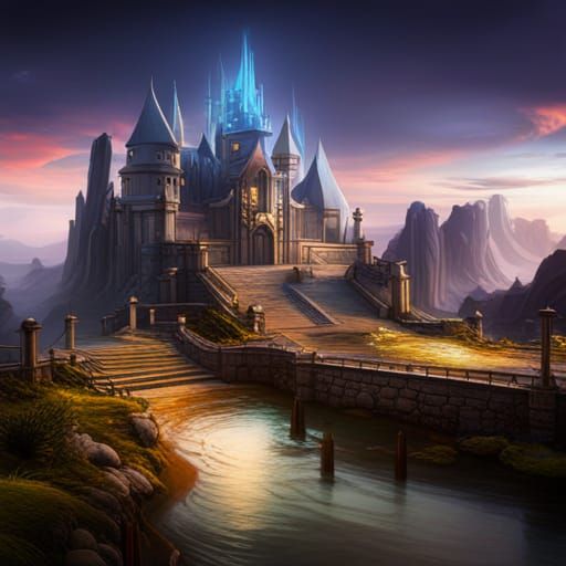 Fantastical Matte Painting in Deep Color