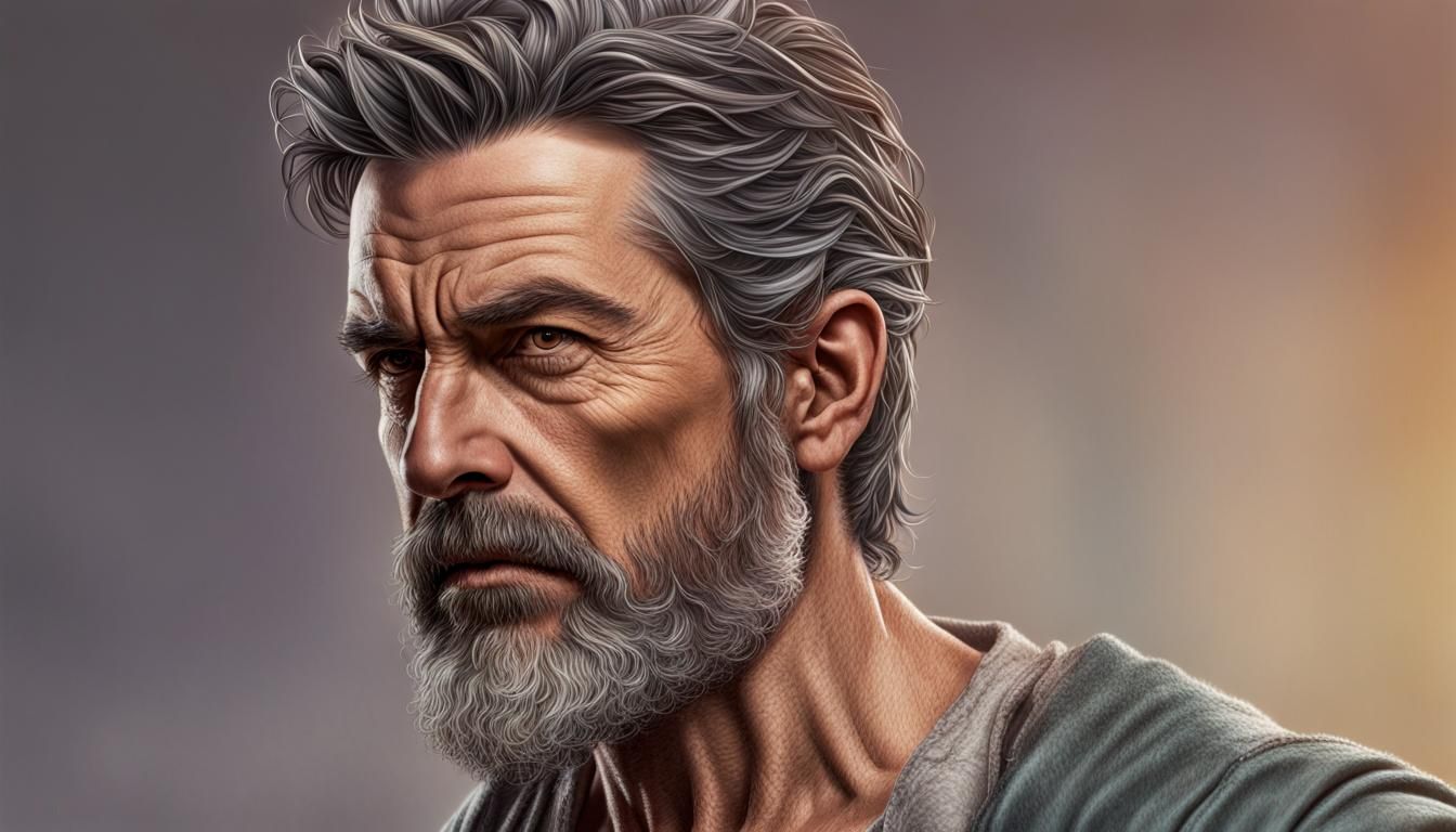 Hyperrealistic Portrait of Prophet Isaiah
