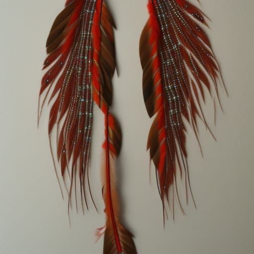 Beaded Feathers