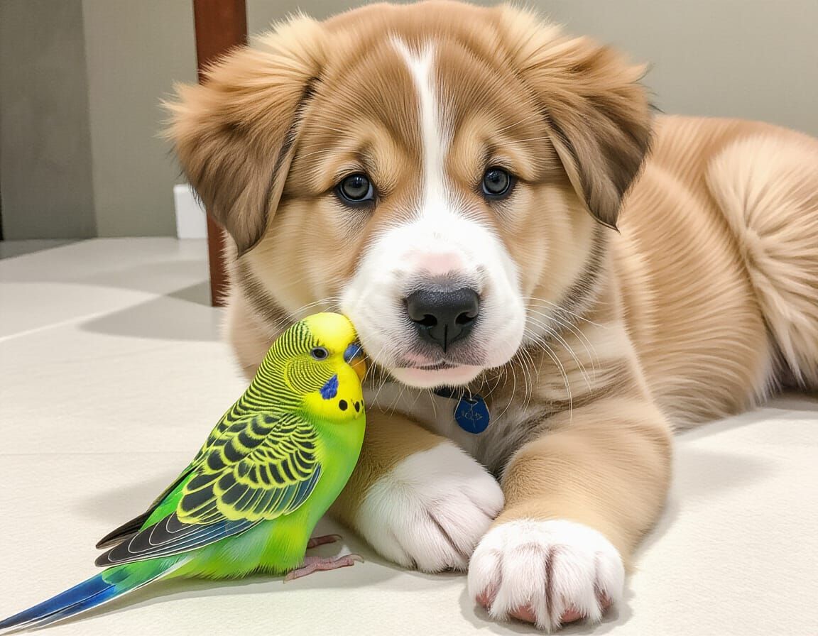 Budgie and Dog: An Unlikely Friendship