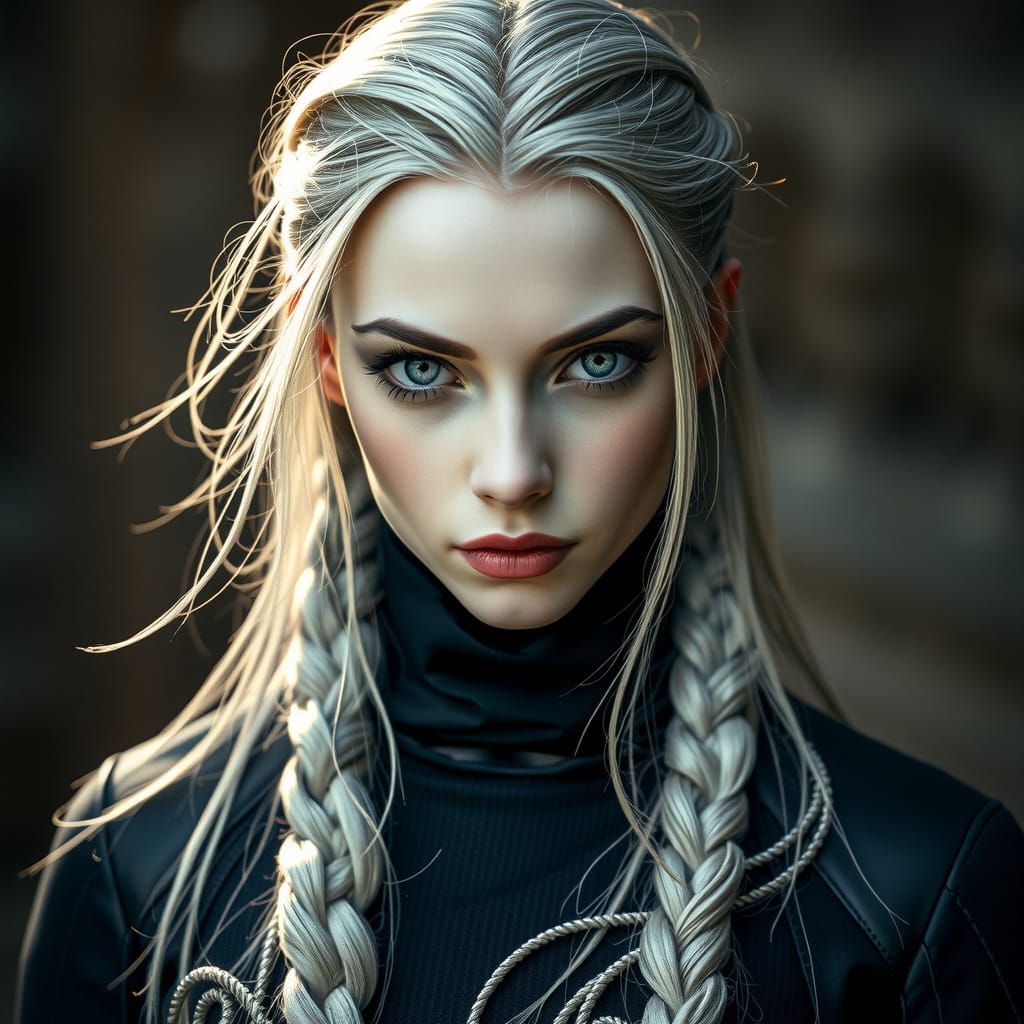 Ethereal Portrait in Cinematic Sepia Tone