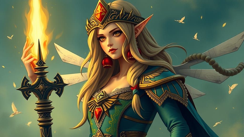 Legend of Zelda themed and has to look like a god, goddess, ...