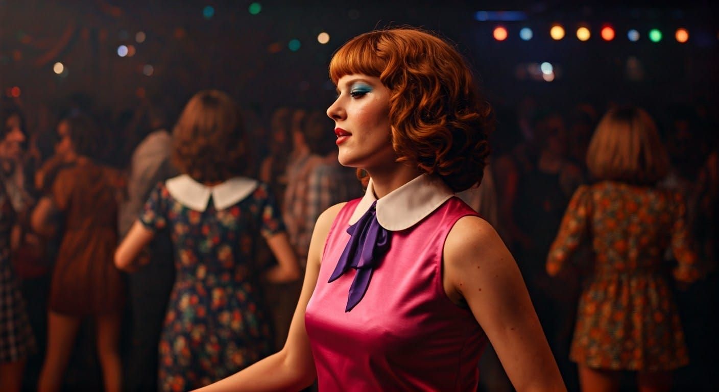 Realistic 1970s Nightclub Scene in Widescreen