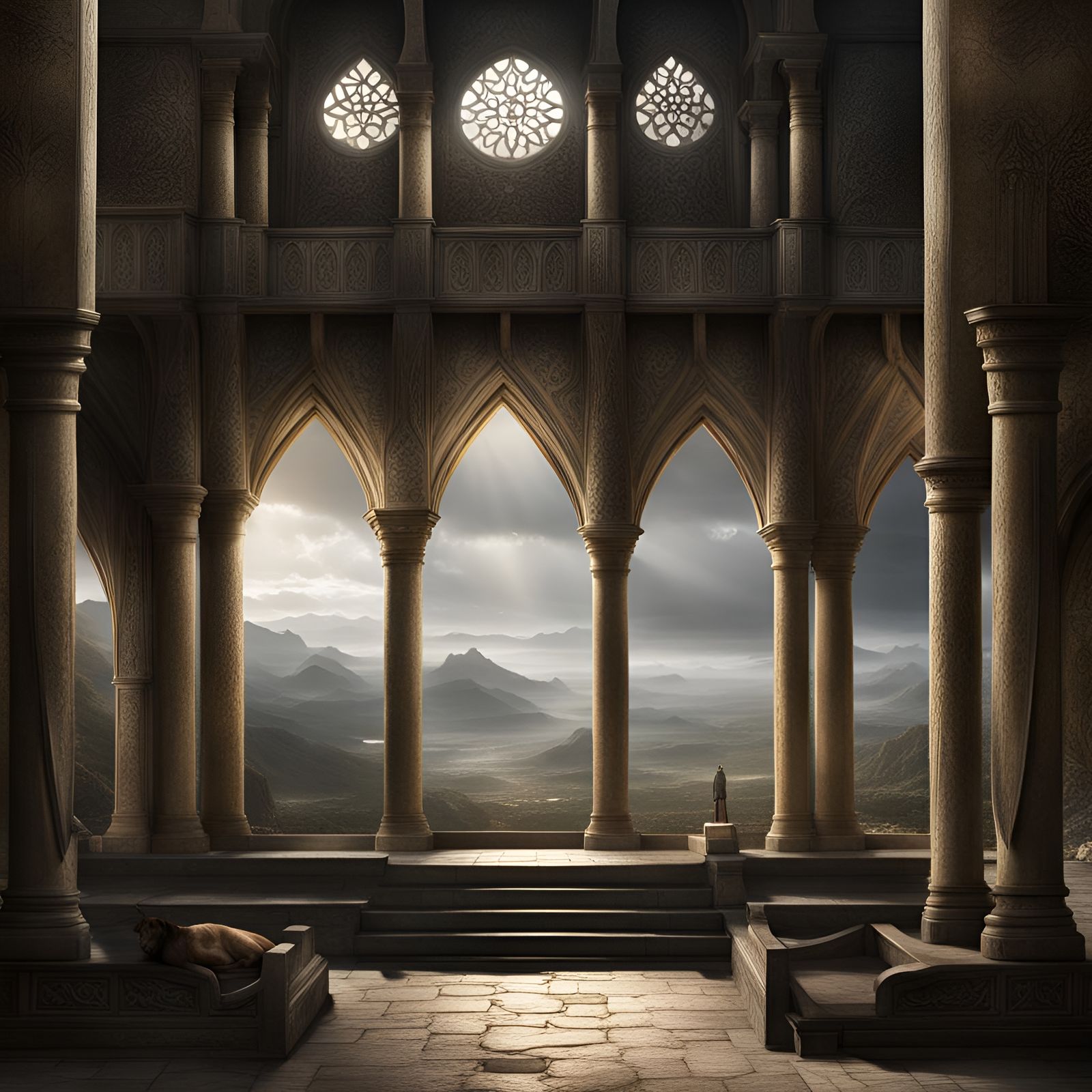 House of Wisdom: Detailed Matte Painting