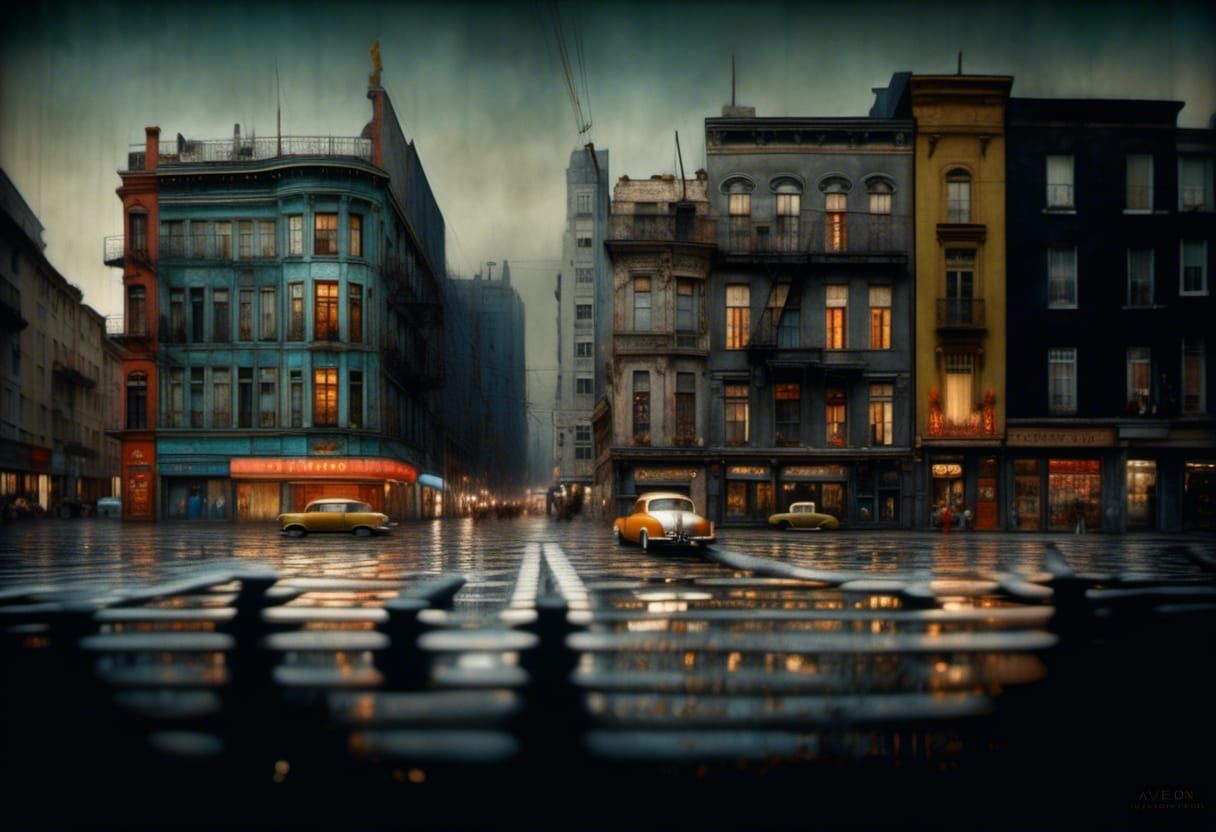 Breathtaking Cityscape in Polychromatic Beauty