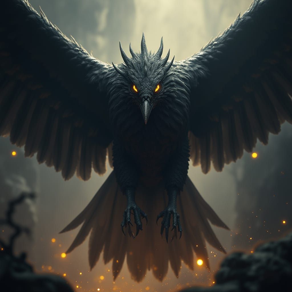 Majestic War Shrike in Dark Fantasy Realm