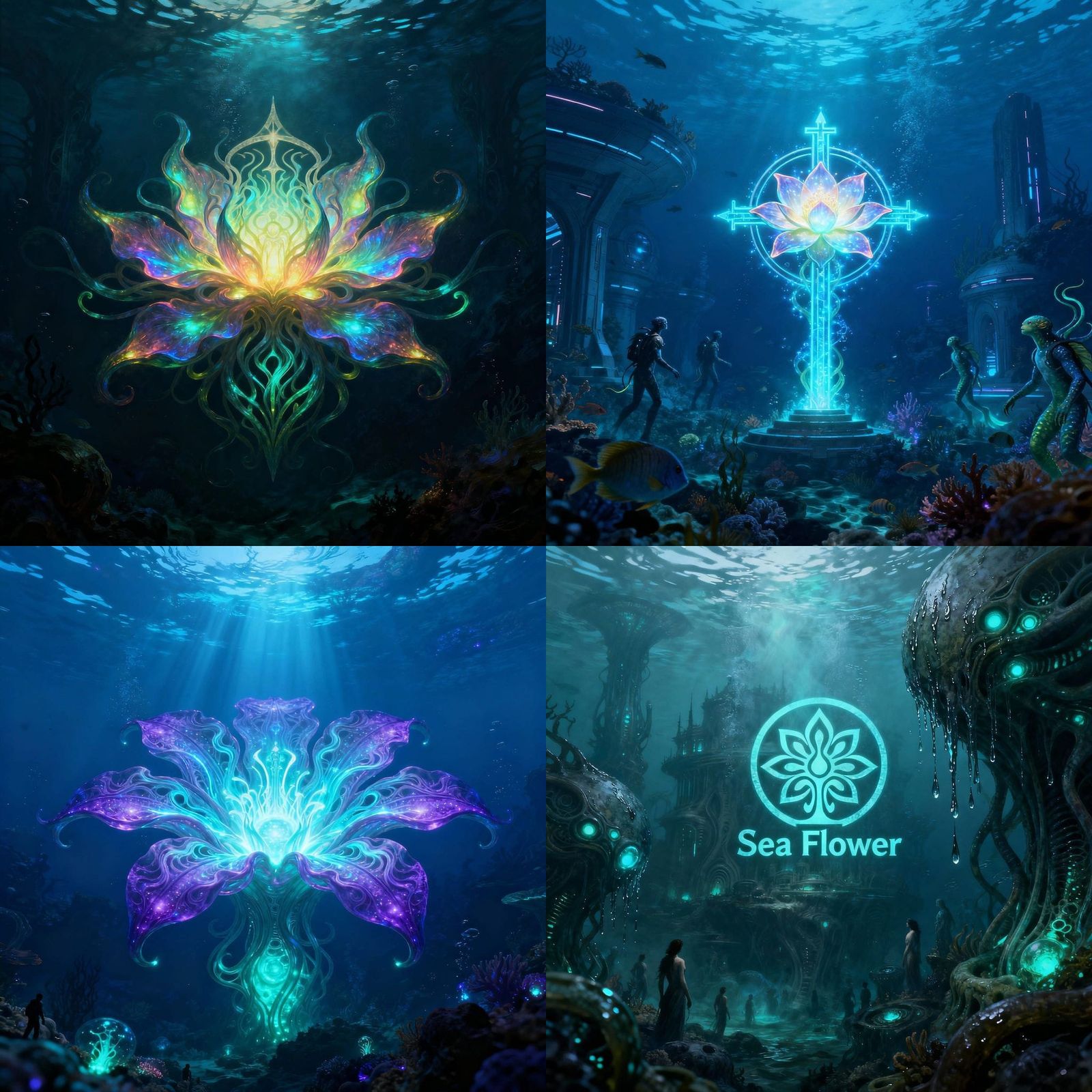 Sea Flower Cult Symbolizing Future Underwater Life