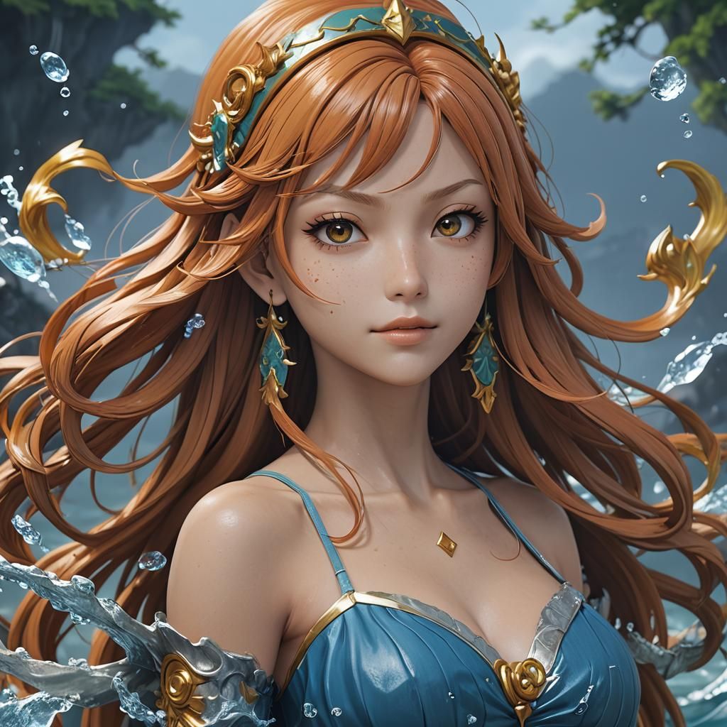 Anime Style 3D Art of Nami