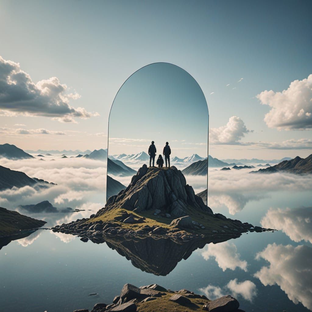 Alternate Reality Reflected in a Magic Mirror