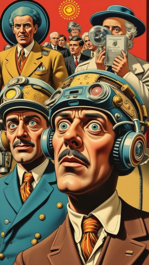 Soviet Propaganda Poster: Scientists as Heroes