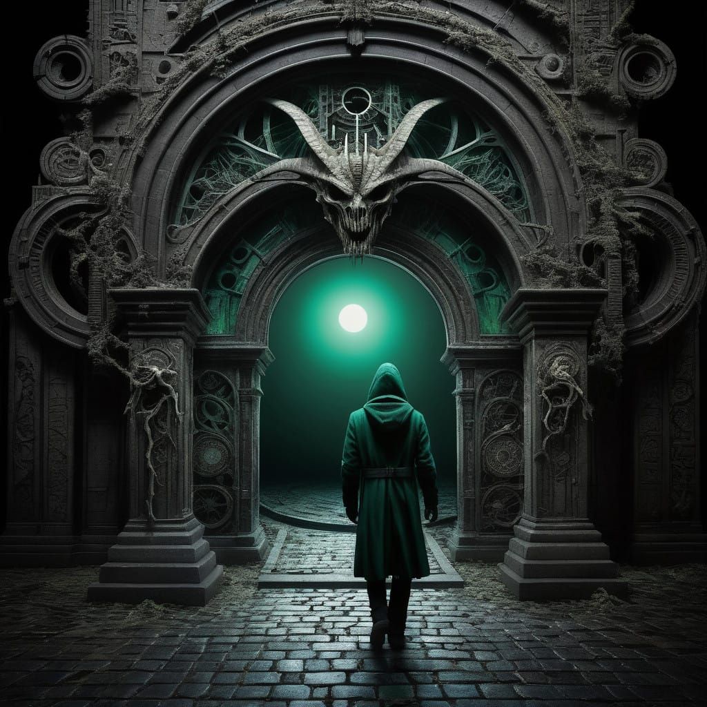 Cosmic Portal in Ancient Clockwork Wonderland