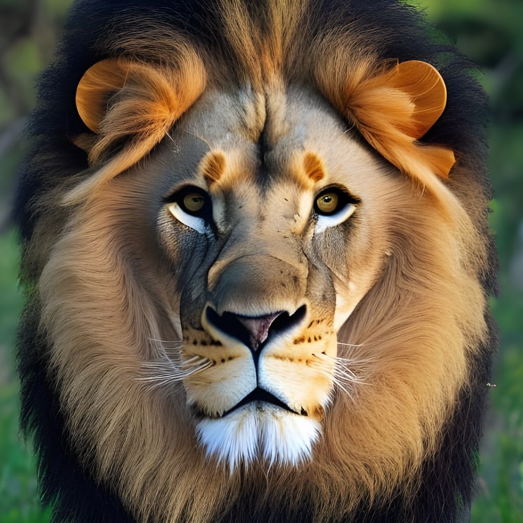 AI Generated Lion Portrait