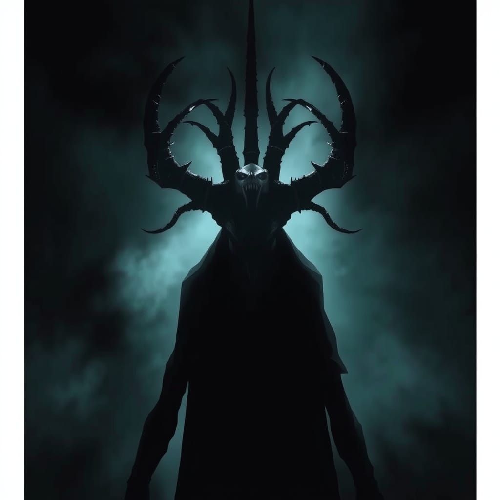 Menacing Figure in Dark, Ominous Atmosphere