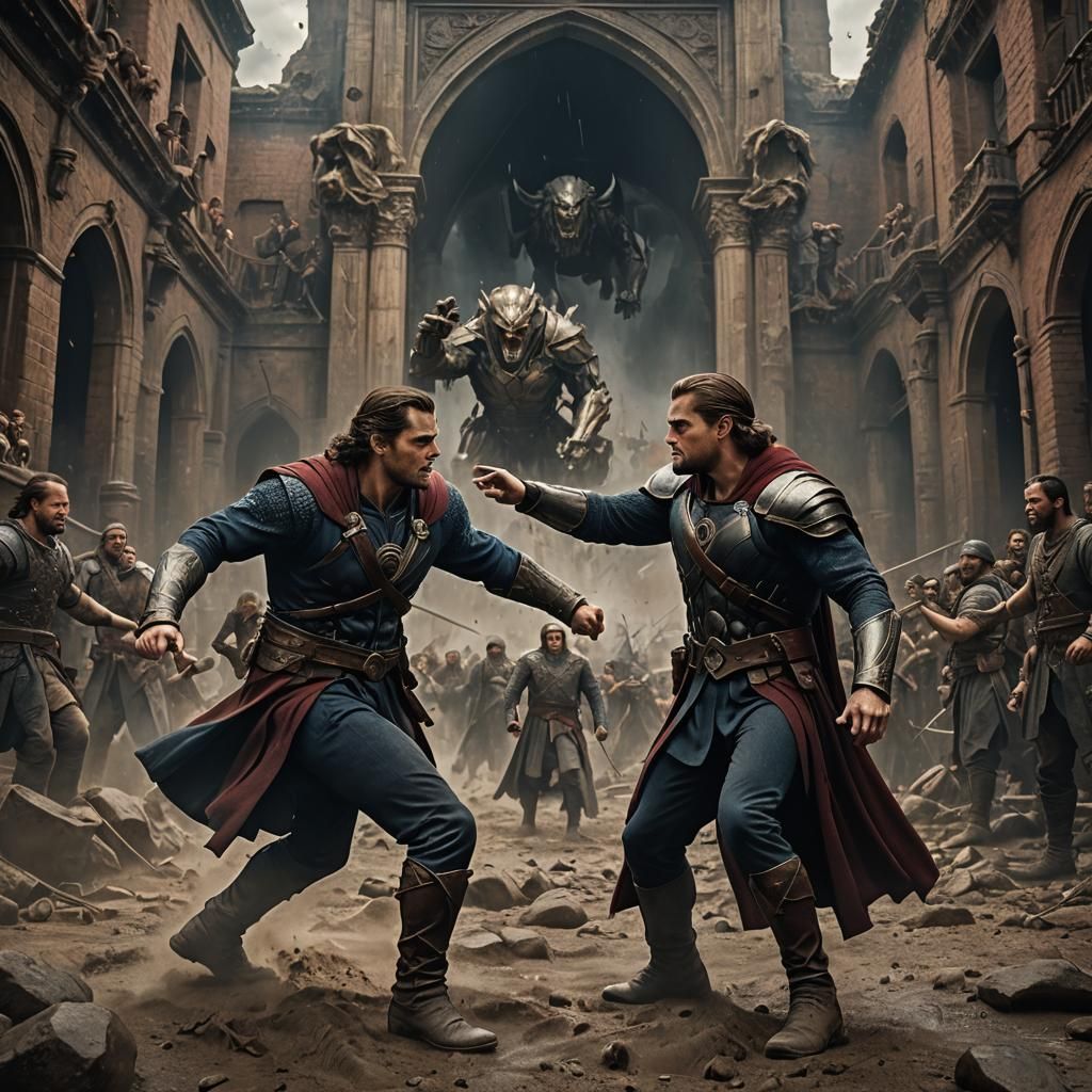 Epic Fight Scene: Detailed Matte Painting in Unreal Engine