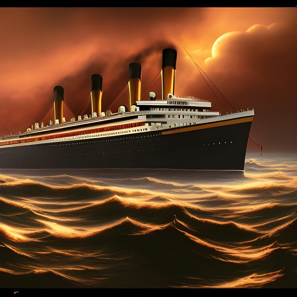 Titanic Hero and Heroine in Detailed Matte Painting