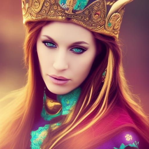 Ethereal Viking Queen: Majestic and Timeless