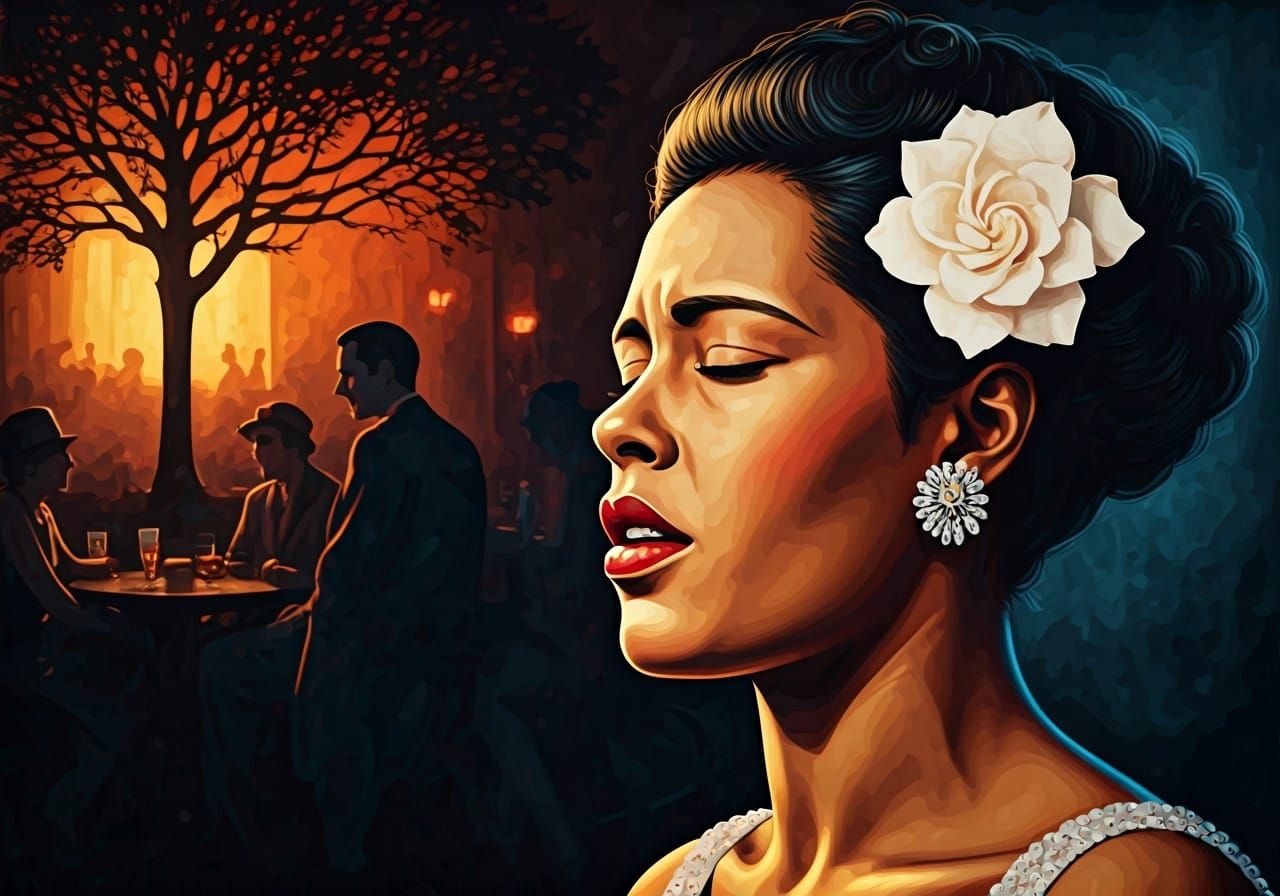 Billie Holiday singing "Strange Fruit"