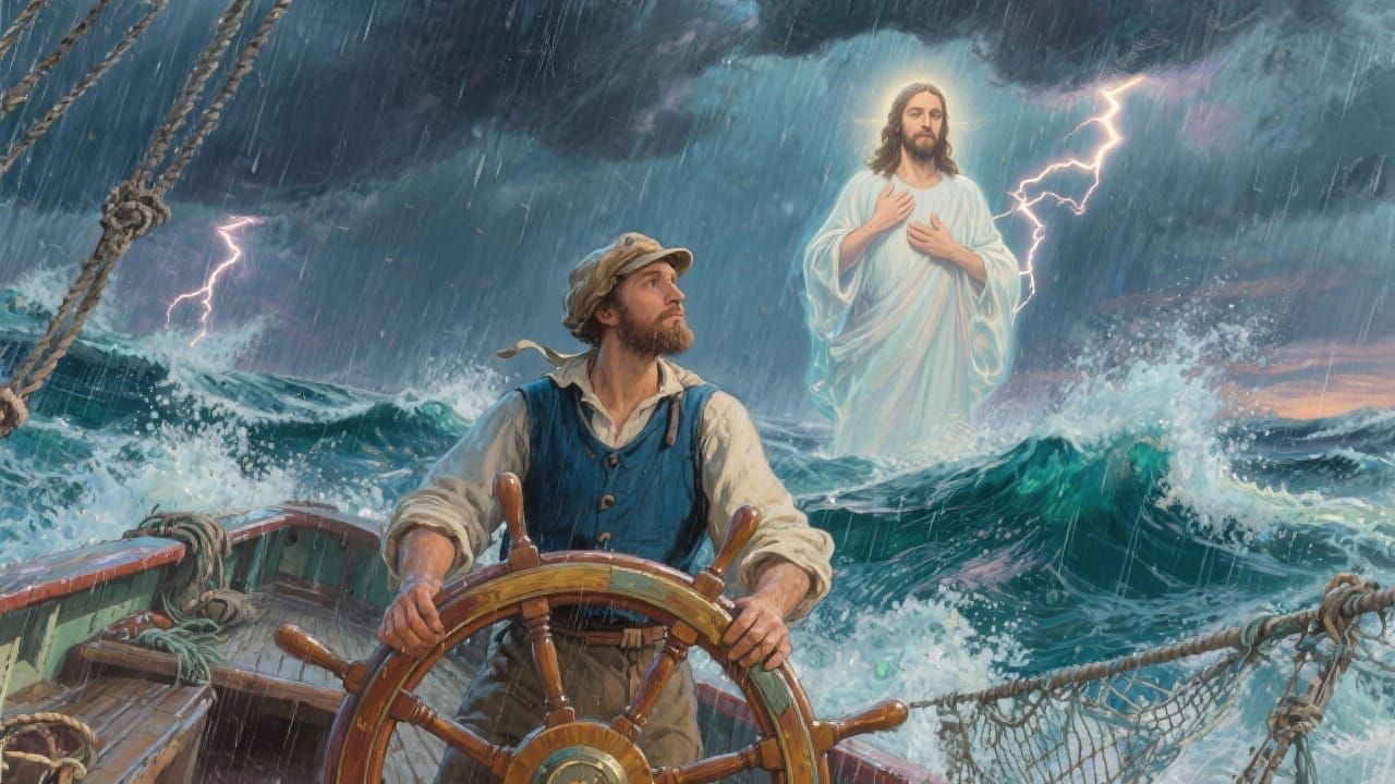 Sailor Finds Comfort in Storm by Ethereal Jesus