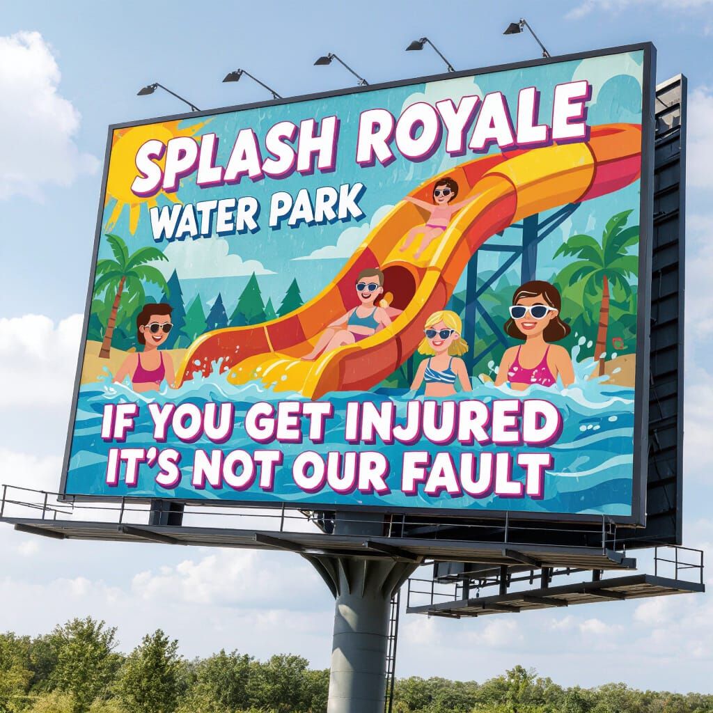 Splash Royale Billboard in Cartoonish Pop Art Style