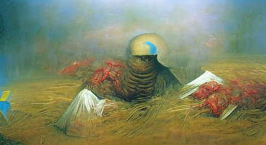 Dystopian Landscape Inspired by Zdzislaw Beksinski