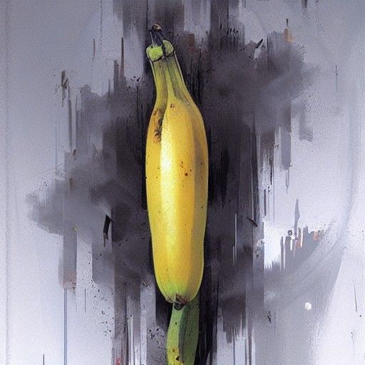 Sinister Banana in Dramatic Lighting