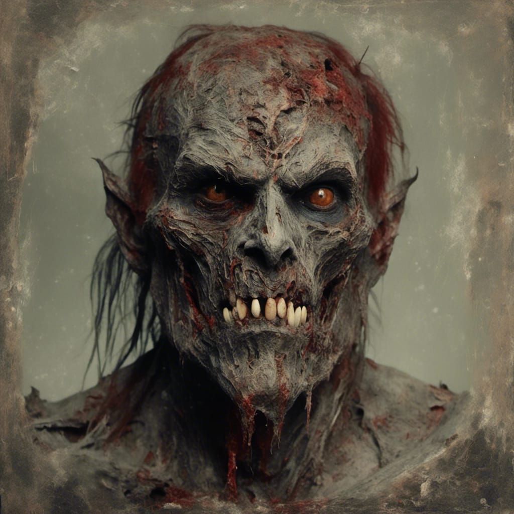 Imposing Ogre with Scars and Heavy Armor