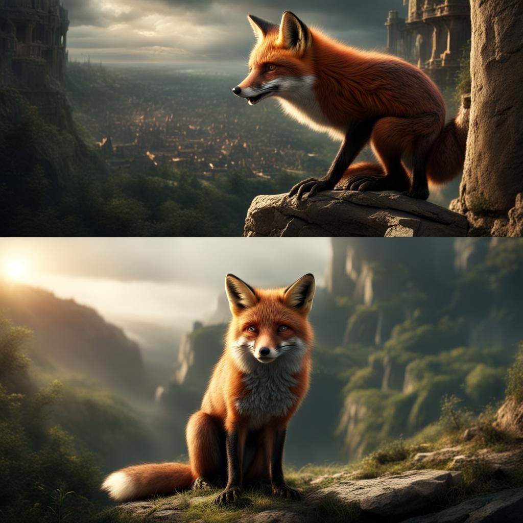 Angry Fox as Robin Hood: Digital Matte Painting