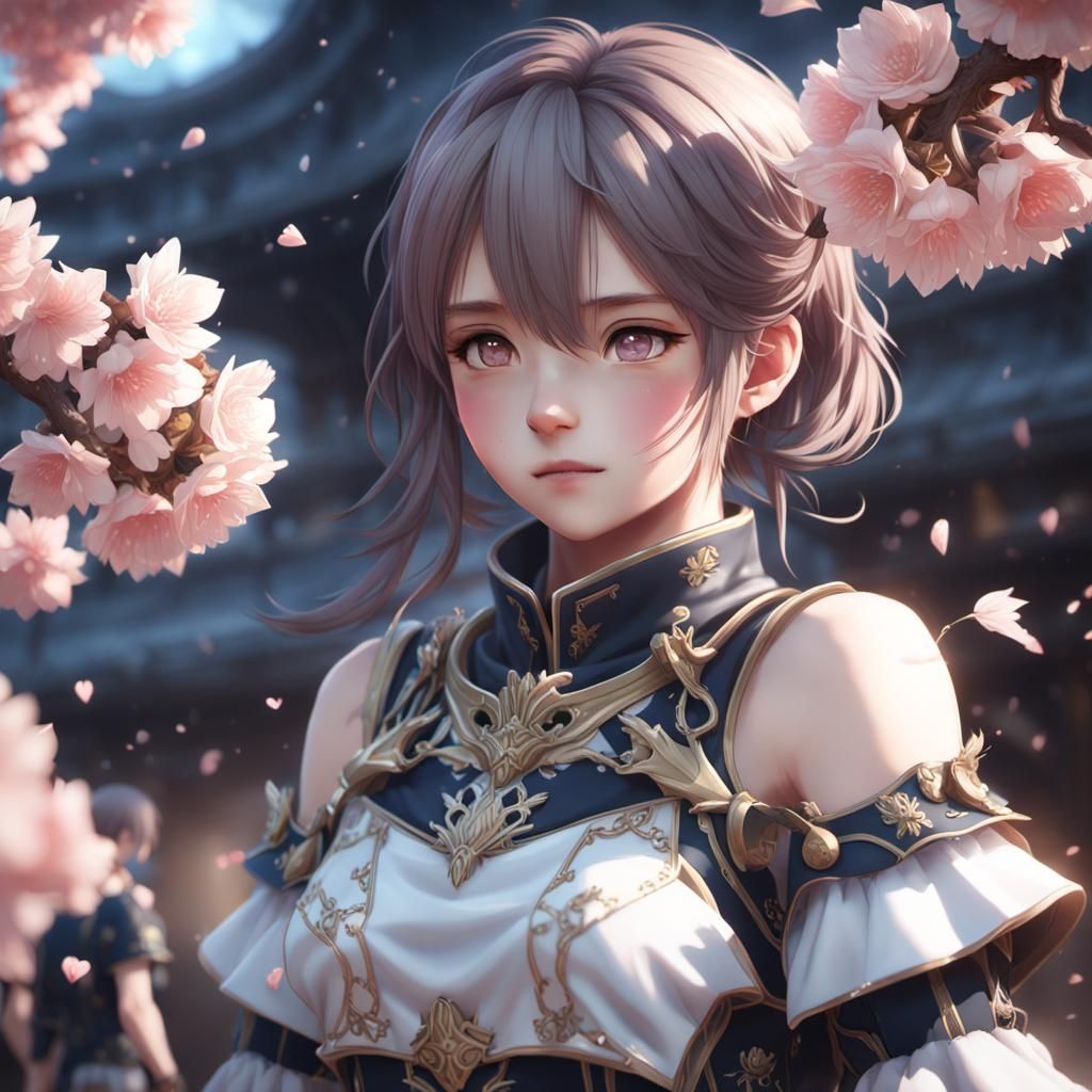 Anime 3D Art Inspired by WLOP and Genshin Impact