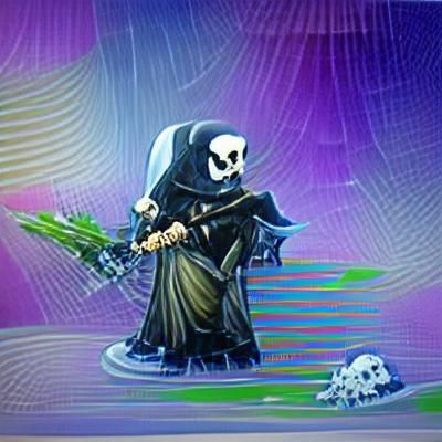 Skull Grim Reaper Illustration