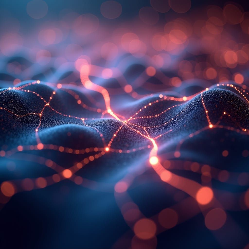 Dynamic Connections in Neon Hues