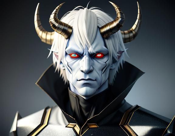 Anime Style Wight Demon Concept Art