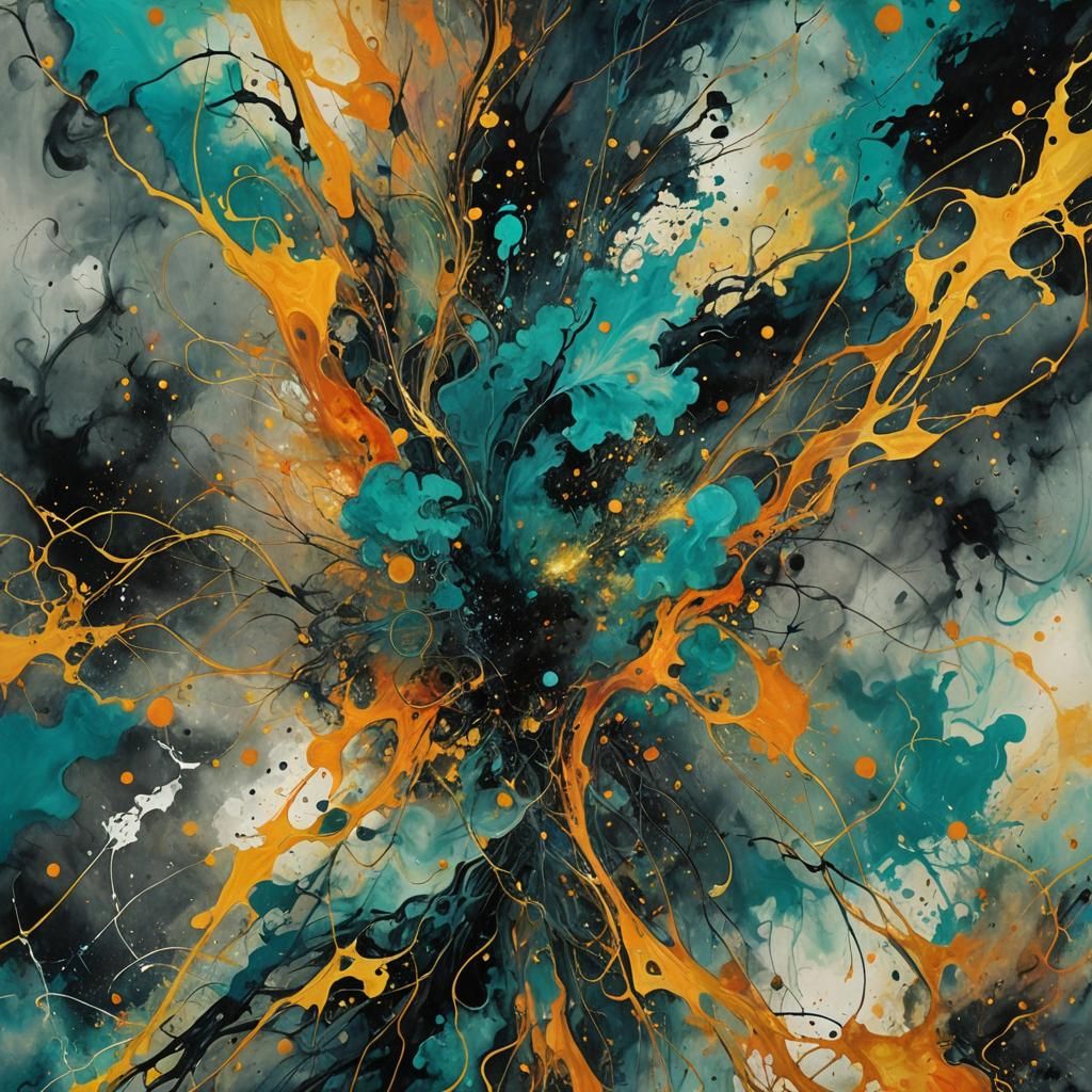 Abstract Echoes: A Dance of Light and Shadow