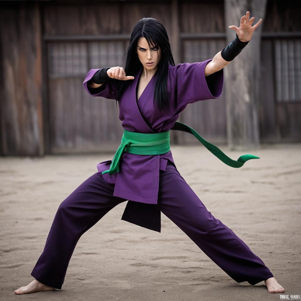 Powerful Jujutsu Sorceress in Elegant Cosplay