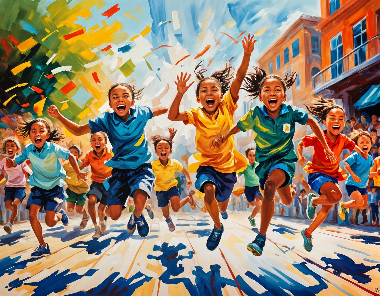 Dynamic School Hopping Race: A Vibrant Celebration