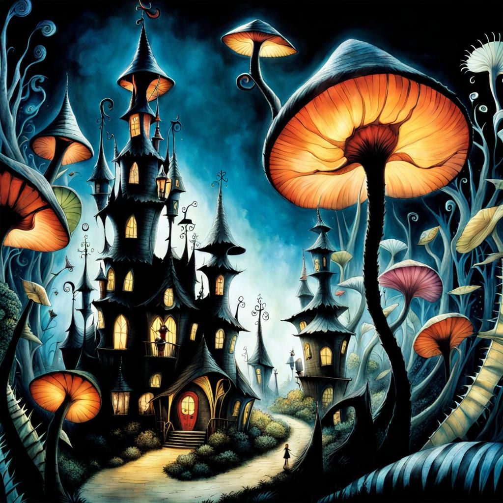 Whimsical Castle in Flatlandia Style