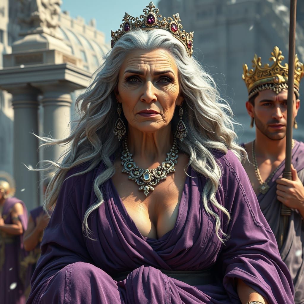 Elegant Roman Empress Fantasy Concept Art