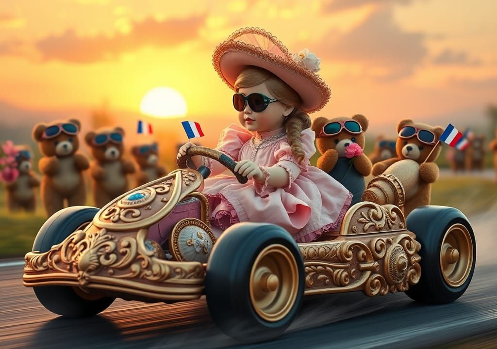 Rococo American Girl Doll Races Mario Kart