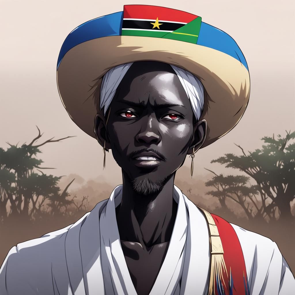 South Sudan Personified in Anime Style