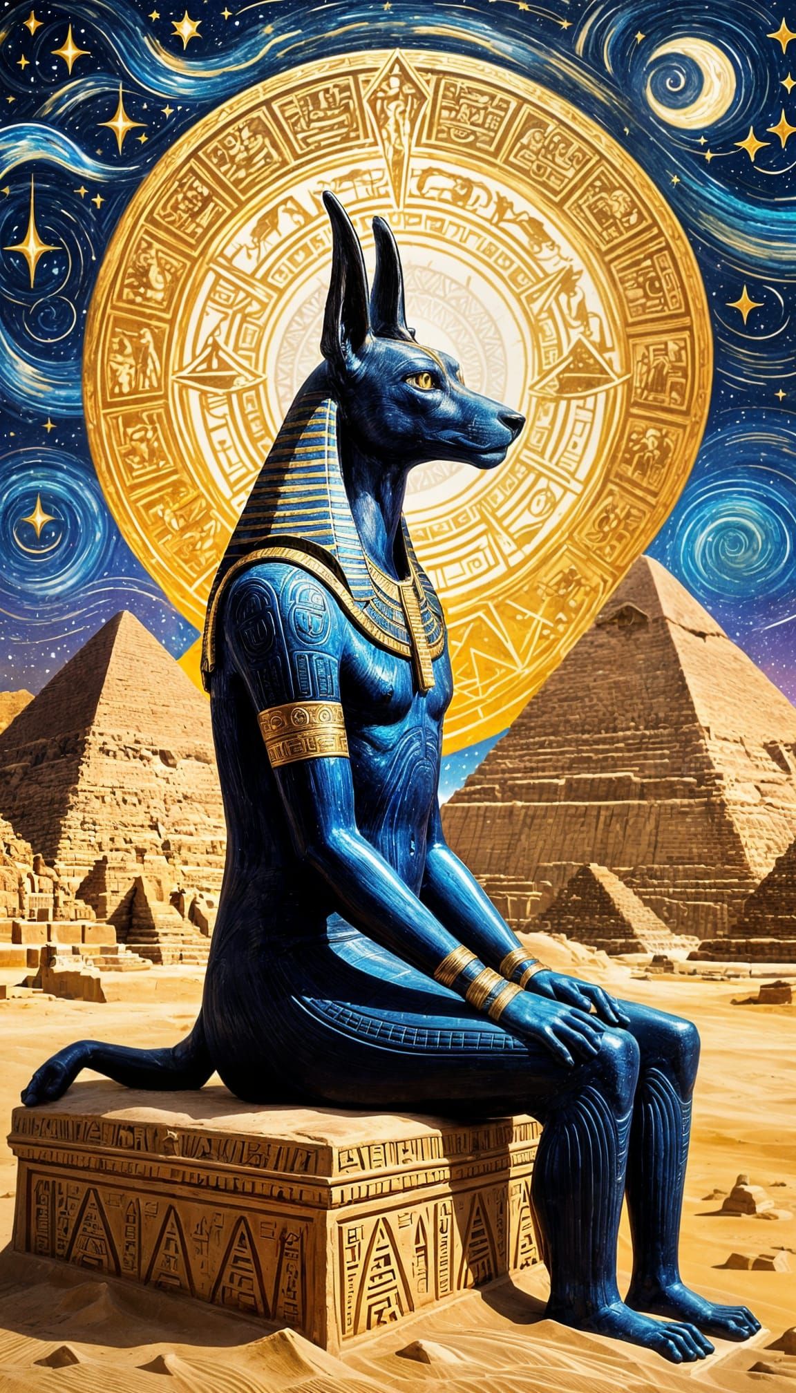Benevolent Anubis Watches Over the Desert