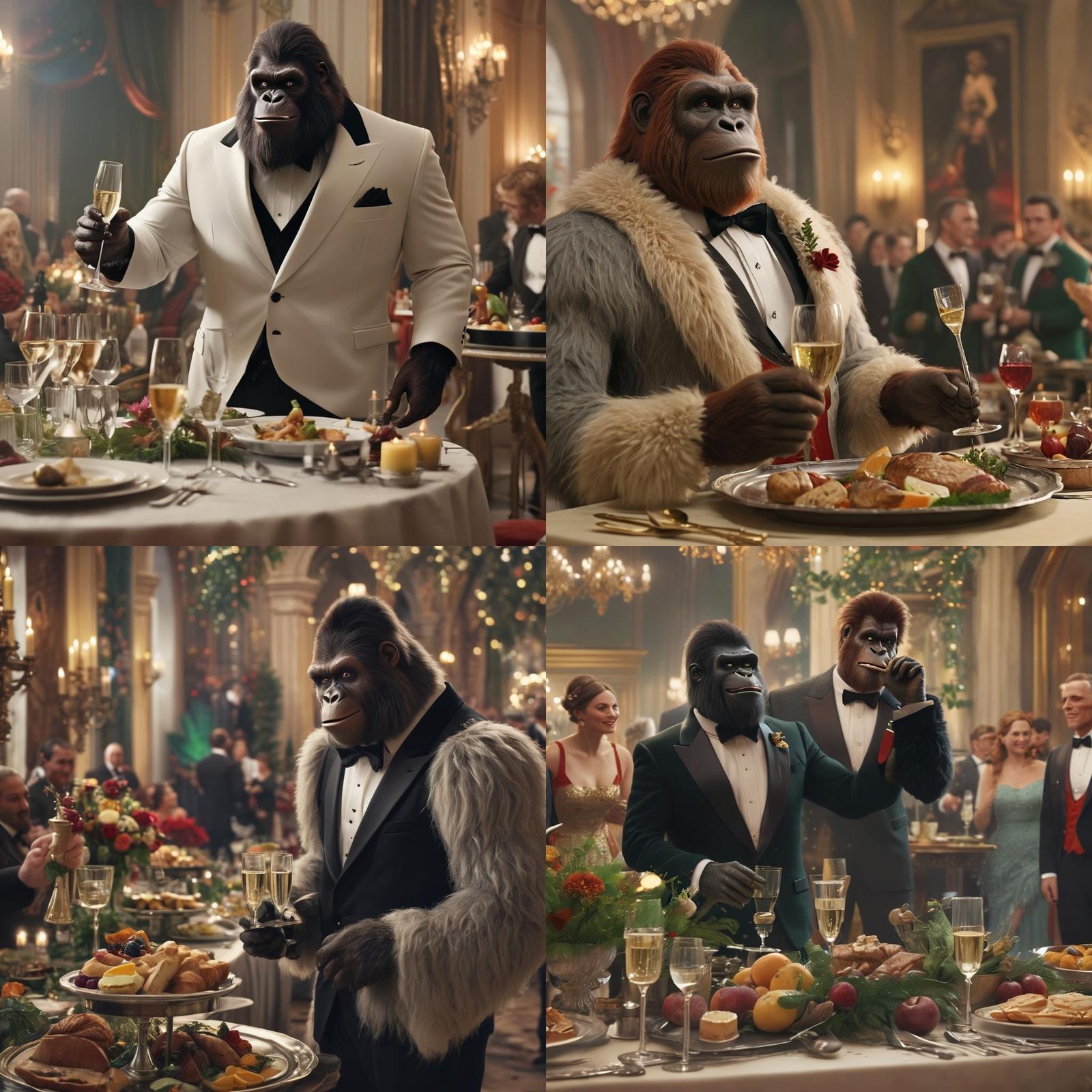 Bigfoot's Bond Moment at Gala in 3D Animation