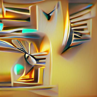 Art Deco Clock in 8K Resolution