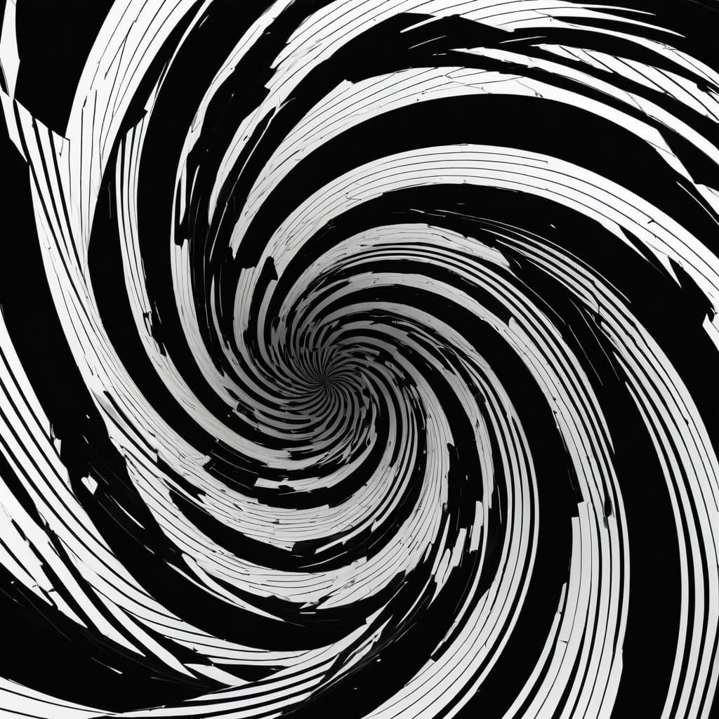 Ethereal Black Hole in Hypnotic Spiral