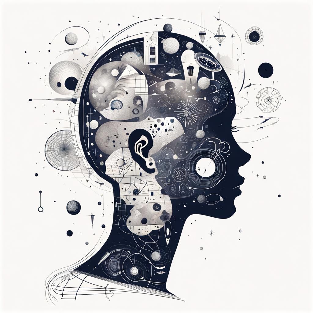 Surreal Anatomy: Woman's Head in Altermodern Style