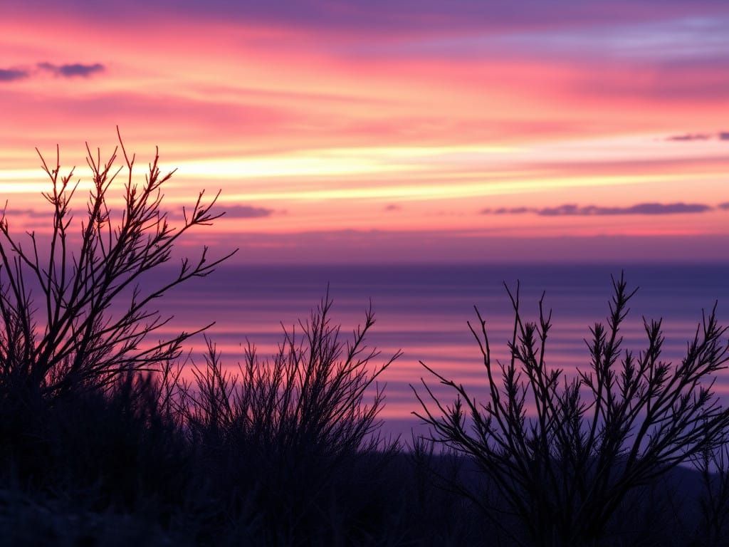 Ethereal Dreamscape in Ultraminimalistic Aesthetic